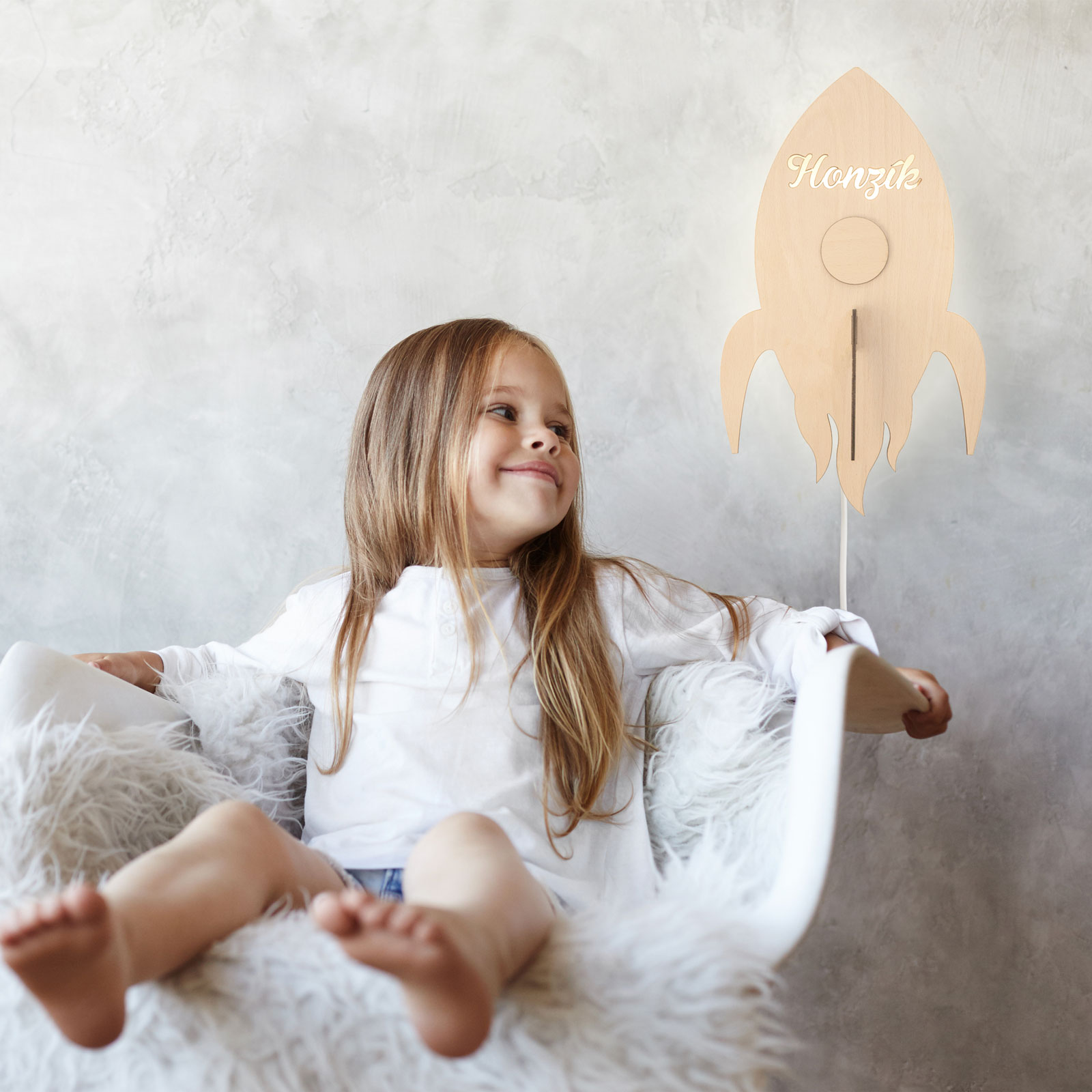 Svítící balon se jménem